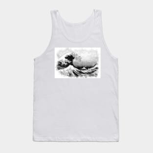 ✪ The Great Wave Off Kanagawa ✪ Retouched Abstract Fan Art Tank Top